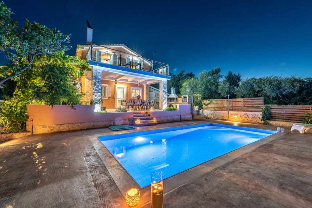 The house in the evening
